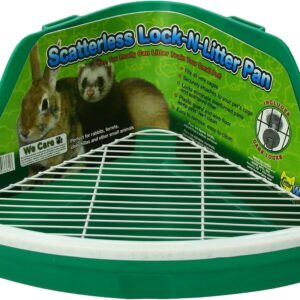Ware Manufacturing Plastic Scatterless Lock-N-Litter Bigger Pet Pan, Jumbo - Colors May Vary